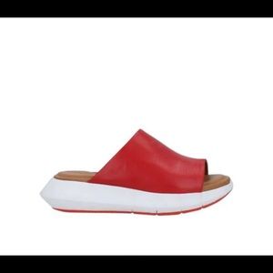 Robert Clergerie Red Slide Sandals